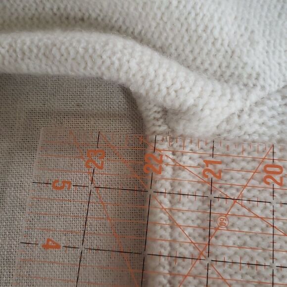 Banana Republic Sweater Dress Petite Large Cable Knit Cream Alpaca Wool Blend - Picture 6 of 8